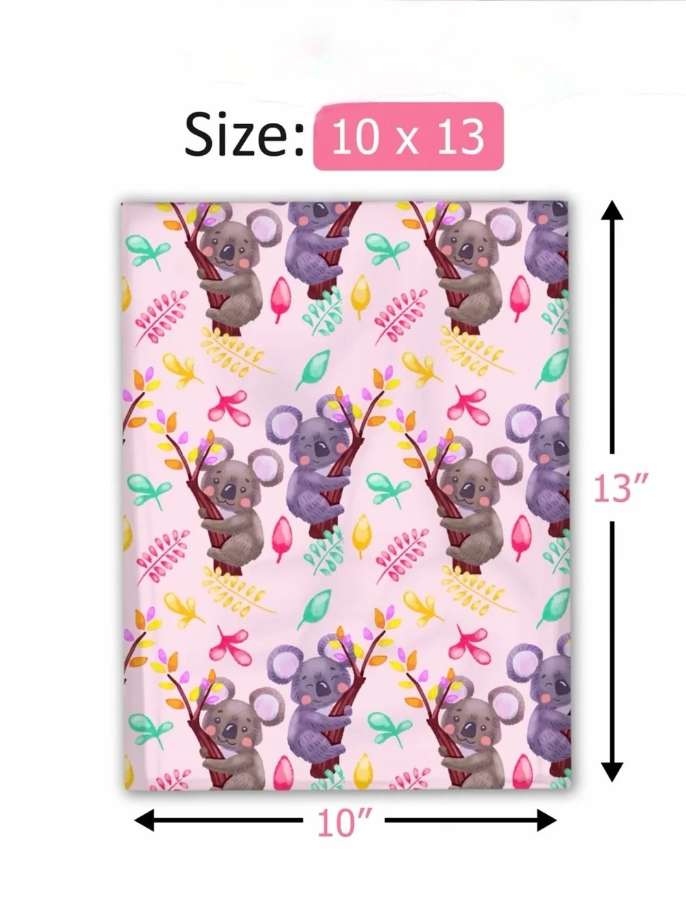 100 each, New! Koala Poly Mailers- Shipping Supplies . Size: 10 inch x 13 inch.